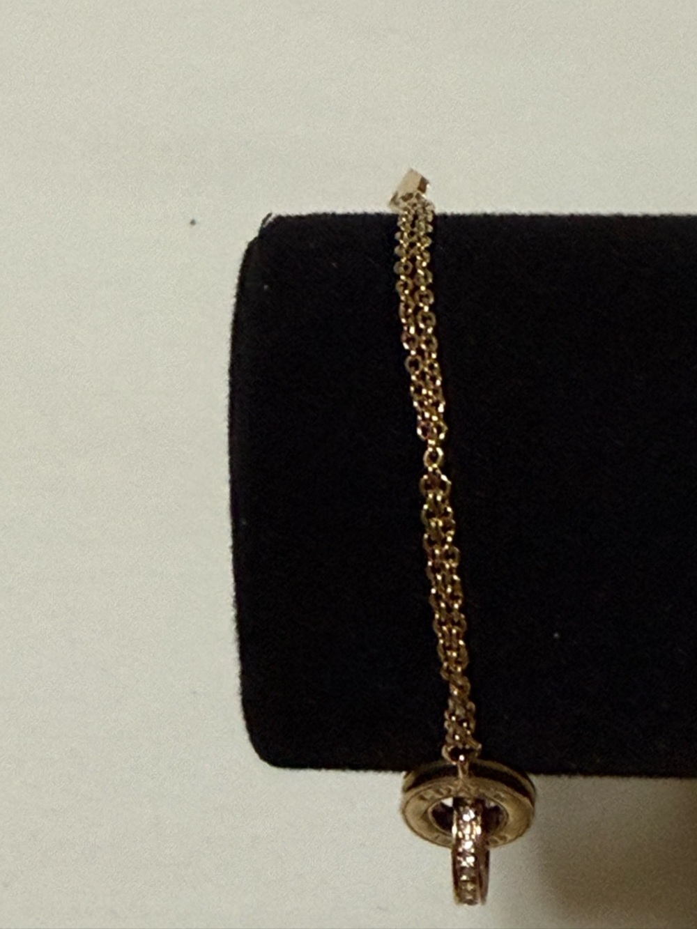 Coach Gold-Tone Circle Pendant Necklace with Crystal Accent - Picture 4 of 6